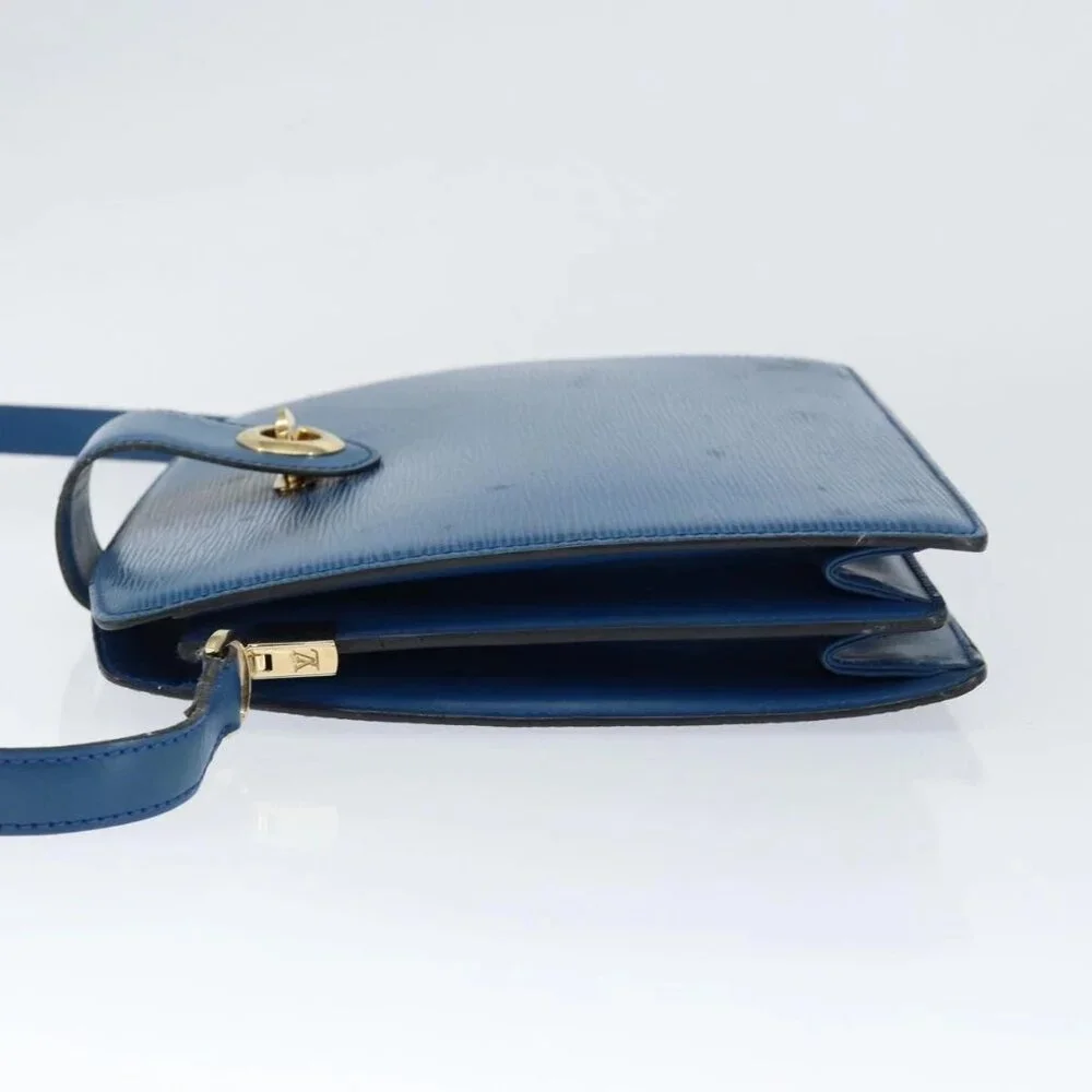 LOUIS VUITTON Epi Capuchin Shoulder Bag Blue M52345 LV Auth 149056 - Picture 6 of 16